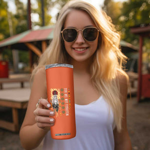 Orange Shirt Day Feather Flag Skinny Tumbler You Are Not Forgotten Indigenous Tribute TS02 Print Your Wear