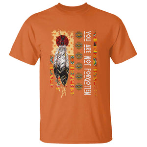 Orange Shirt Day Feather Flag T Shirt You Are Not Forgotten Indigenous Tribute TS02 Orange Print Your Wear