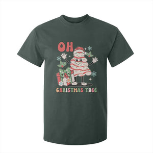 Oh Christmas Tree Retro Groovy T Shirt For Kid TS02 Dark Forest Green Print Your Wear