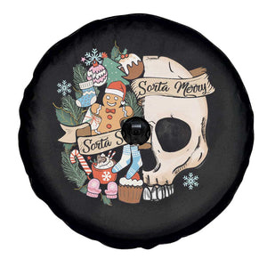 Skull Christmas Spare Tire Cover Sorta Scary Sorta Merry TS02 Print Your Wear