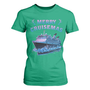 Christmas Cruise T Shirt For Women Merry Cruisemas Xmas Family Trip Reunion TS02 Irish Green Print Your Wear