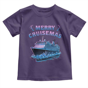 Christmas Cruise Toddler T Shirt Merry Cruisemas Xmas Family Trip Reunion TS02 Purple Print Your Wear