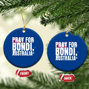 Pray for Bondi Australia Ceramic Ornament Memorial Unity and Support Tribute TS02 1pc Blue Print Your Wear