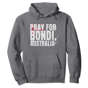 Pray for Bondi Australia Hoodie Memorial Unity and Support Tribute TS02 Charcoal Print Your Wear