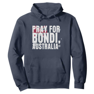 Pray for Bondi Australia Hoodie Memorial Unity and Support Tribute TS02 Navy Print Your Wear