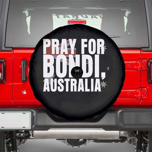 Pray for Bondi Australia Spare Tire Cover Memorial Unity and Support Tribute TS02 Black Print Your Wear
