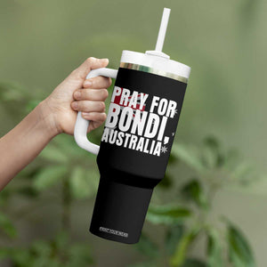 Pray for Bondi Australia Tumbler With Handle Memorial Unity and Support Tribute TS02 Print Your Wear