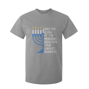Jewish Faith and Pray T Shirt For Kid May The Glow Of The Menorah Brighten Your Darkest Moments TS02 Sport Gray Print Your Wear