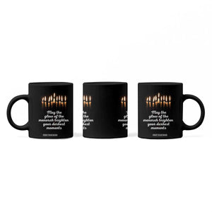 Jewish Faith and Pray Lights Coffee Mug May The Glow Of The Menorah Brighten Your Darkest Moments TS02 Print Your Wear