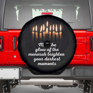 Jewish Faith and Pray Lights Spare Tire Cover May The Glow Of The Menorah Brighten Your Darkest Moments TS02 Black Print Your Wear