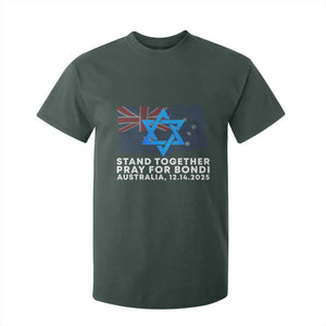 Jewish Strong Stand Together T Shirt For Kid Pray for Bondi Australia Hanukkah Dec 14 2025 Remembrance TS02 Dark Forest Green Print Your Wear