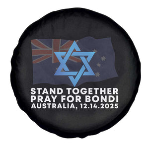 Jewish Strong Stand Together Spare Tire Cover Pray for Bondi Australia Hanukkah Dec 14 2025 Remembrance TS02 Print Your Wear