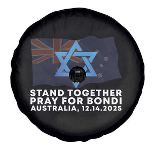 Jewish Strong Stand Together Spare Tire Cover Pray for Bondi Australia Hanukkah Dec 14 2025 Remembrance TS02 Print Your Wear