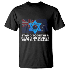 Jewish Strong Stand Together T Shirt Pray for Bondi Australia Hanukkah Dec 14 2025 Remembrance TS02 Black Print Your Wear