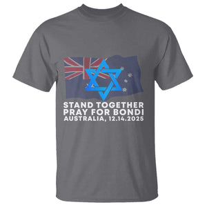 Jewish Strong Stand Together T Shirt Pray for Bondi Australia Hanukkah Dec 14 2025 Remembrance TS02 Charcoal Print Your Wear