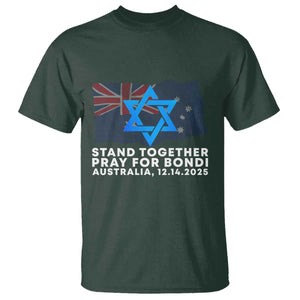 Jewish Strong Stand Together T Shirt Pray for Bondi Australia Hanukkah Dec 14 2025 Remembrance TS02 Dark Forest Green Print Your Wear