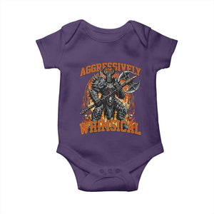Chaotic Knight Metalcore Edgy Meme Aggressively Whimsical Baby Onesie Armor Metalheads Fairycore Tendencies TS02 Purple Print Your Wear