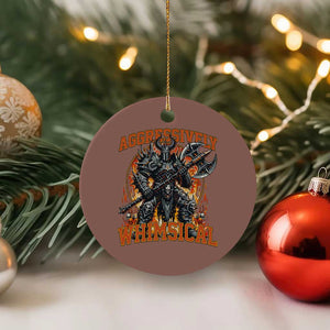 Chaotic Knight Metalcore Edgy Meme Aggressively Whimsical Ceramic Ornament Armor Metalheads Fairycore Tendencies TS02 1pc Mocha Print Your Wear