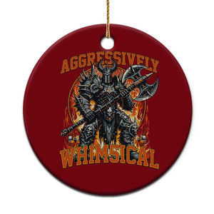 Chaotic Knight Metalcore Edgy Meme Aggressively Whimsical Ceramic Ornament Armor Metalheads Fairycore Tendencies TS02 1pc Red Print Your Wear