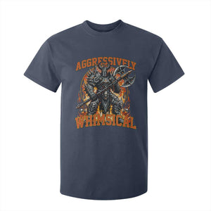 Chaotic Knight Metalcore Edgy Meme Aggressively Whimsical T Shirt For Kid Armor Metalheads Fairycore Tendencies TS02 Navy Print Your Wear