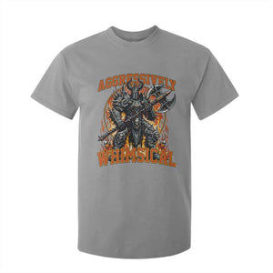 Chaotic Knight Metalcore Edgy Meme Aggressively Whimsical T Shirt For Kid Armor Metalheads Fairycore Tendencies TS02 Sport Gray Print Your Wear