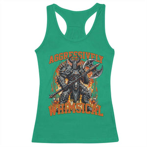 Chaotic Knight Metalcore Edgy Meme Aggressively Whimsical Racerback Tank Top Armor Metalheads Fairycore Tendencies TS02 Irish Green Print Your Wear