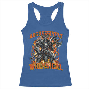 Chaotic Knight Metalcore Edgy Meme Aggressively Whimsical Racerback Tank Top Armor Metalheads Fairycore Tendencies TS02 Royal Blue Print Your Wear