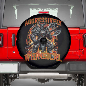 Chaotic Knight Metalcore Edgy Meme Aggressively Whimsical Spare Tire Cover Armor Metalheads Fairycore Tendencies TS02 Black Print Your Wear