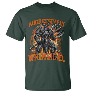 Chaotic Knight Metalcore Edgy Meme Aggressively Whimsical T Shirt Armor Metalheads Fairycore Tendencies TS02 Dark Forest Green Print Your Wear