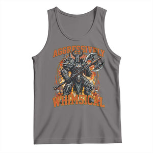 Chaotic Knight Metalcore Edgy Meme Aggressively Whimsical Tank Top Armor Metalheads Fairycore Tendencies TS02 Deep Heather Print Your Wear