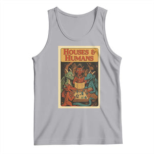 Houses and Humans Fantasy Tabletop Game Tank Top Retro RPG Dragons Board Game Roleplay Fans TS02 Athletic Heather Print Your Wear