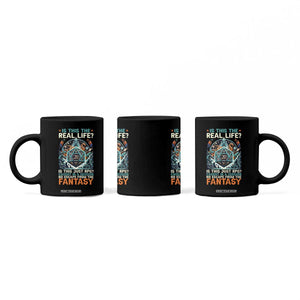 Is This the Real Life RPG Parody Fantasy Dice Coffee Mug Funny Epic Tabletop Dungeon Roleplay Game Fans TS02 Print Your Wear