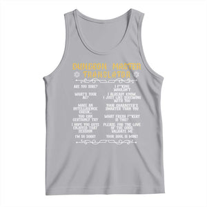 Dungeon Master Translator RPG Humor Tank Top Sarcastic Tabletop Roleplay Game Masters and Players TS02 Athletic Heather Print Your Wear