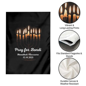 Pray for Bondi Australia Hanukkah Dec 14 2025 Garden Flag Menorah Lights Jewish Faith Memorial TS02 Print Your Wear