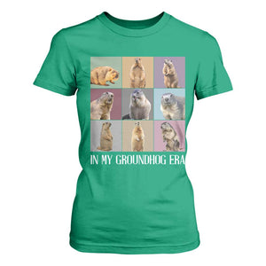 In My Groundhog Era T Shirt For Women Funny Woodchuck TS02 Irish Green Print Your Wear
