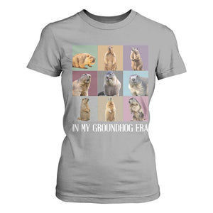In My Groundhog Era T Shirt For Women Funny Woodchuck TS02 Sport Gray Print Your Wear