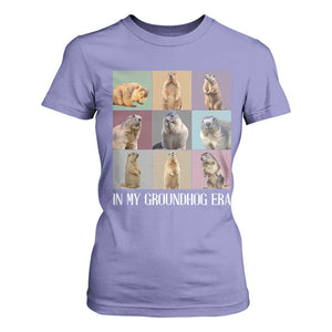 In My Groundhog Era T Shirt For Women Funny Woodchuck TS02 Violet Print Your Wear