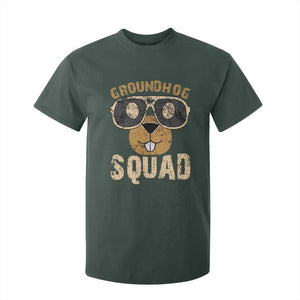Groundhog Squad T Shirt For Kid Cute Woodchuck Happy Groundhog Day TS02 Dark Forest Green Print Your Wear