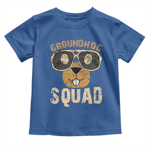 Groundhog Squad Toddler T Shirt Cute Woodchuck Happy Groundhog Day TS02 Royal Blue Print Your Wear