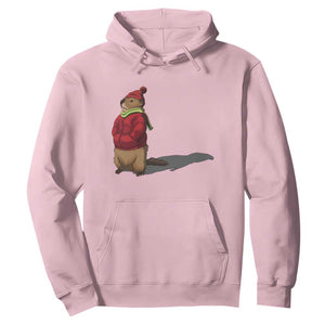 Groundhog Shadow Hoodie Funny Woodchuck Ground Hog Meteorlogy TS02 Light Pink Print Your Wear