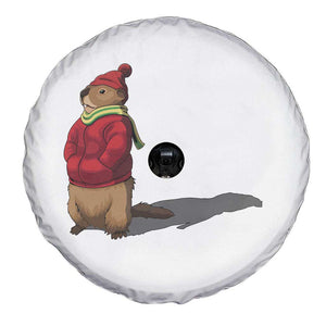 Groundhog Shadow Spare Tire Cover Funny Woodchuck Ground Hog Meteorlogy TS02 Print Your Wear