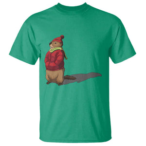 Groundhog Shadow T Shirt Funny Woodchuck Ground Hog Meteorlogy TS02 Irish Green Print Your Wear