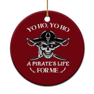 Funny Pirate Ceramic Ornament Pirate Life For Me Pirate Skull Buccaneer Freebooter TS02 1pc Red Print Your Wear
