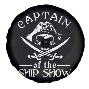 Funny Pirate Spare Tire Cover Captain Ship Show Boater Boating Captain TS02 Print Your Wear