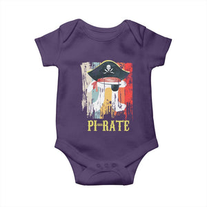 Funny Pi-rate Baby Onesie Pi Day Math Geek Pirate Lover TS02 Purple Print Your Wear