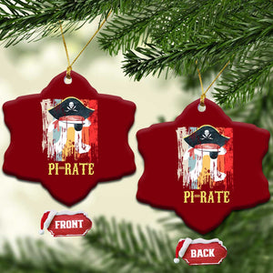 Funny Pi-rate Ceramic Ornament Pi Day Math Geek Pirate Lover TS02 Print Your Wear