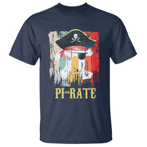 Funny Pi-rate T Shirt Pi Day Math Geek Pirate Lover TS02 Navy Print Your Wear