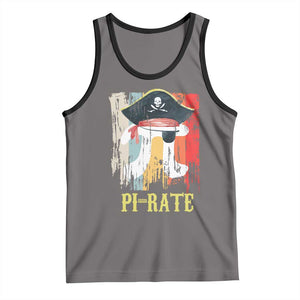 Funny Pi-rate Tank Top Pi Day Math Geek Pirate Lover TS02 Deep Heather Black Print Your Wear