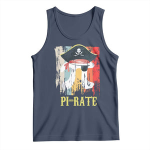 Funny Pi-rate Tank Top Pi Day Math Geek Pirate Lover TS02 Navy Print Your Wear