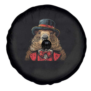 Cute Groundhog Spare Tire Cover Woodchuck Day Animal Lover TS02 Print Your Wear